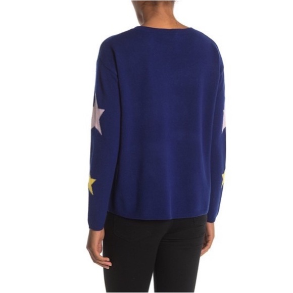 7 Seasons Star Print 100% Cashmere Sweater S - Picture 8 of 8